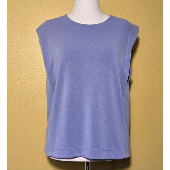 Athleta Sweatshirt Womens Large Purple Seasoft Tank Dusk Sleeveless Activewear E - Picture 1 of 9